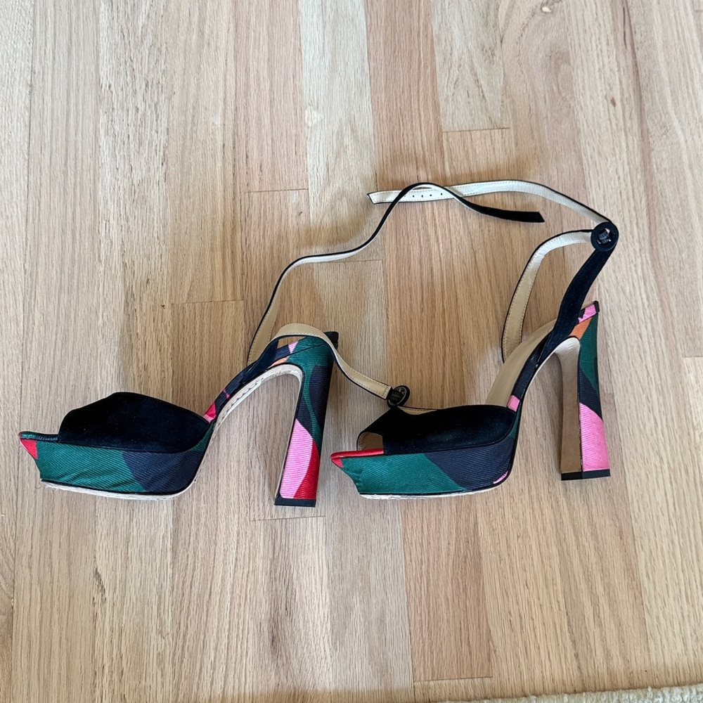 Phoebe Platform Mod Colorful Platform Heels